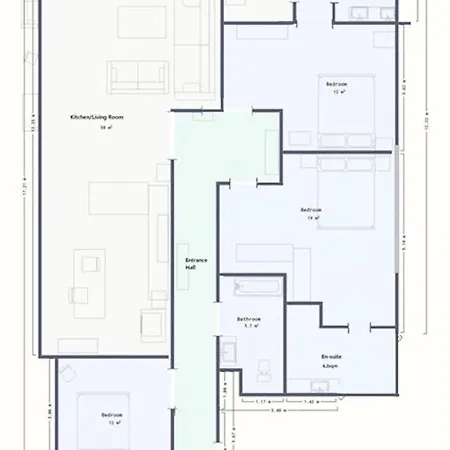 Penthouse, 3 Bedroom Luxury *